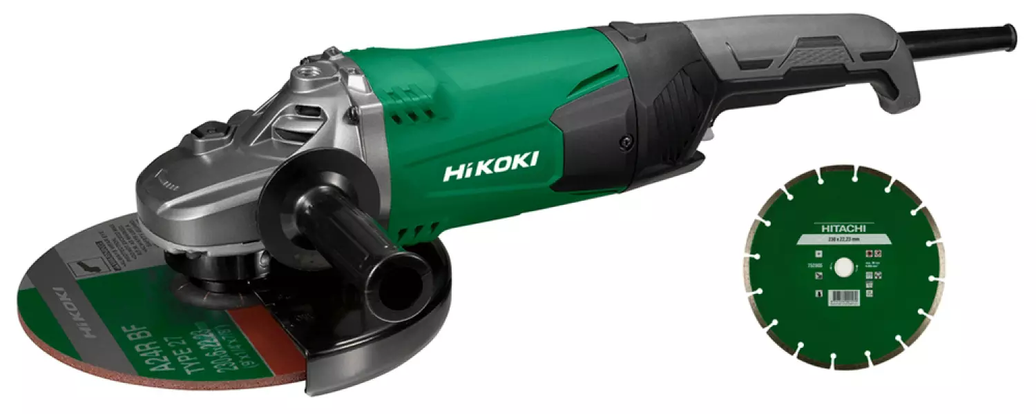 HiKOKI G23SW2W7Z Haakse slijper - 2200W - 230mm