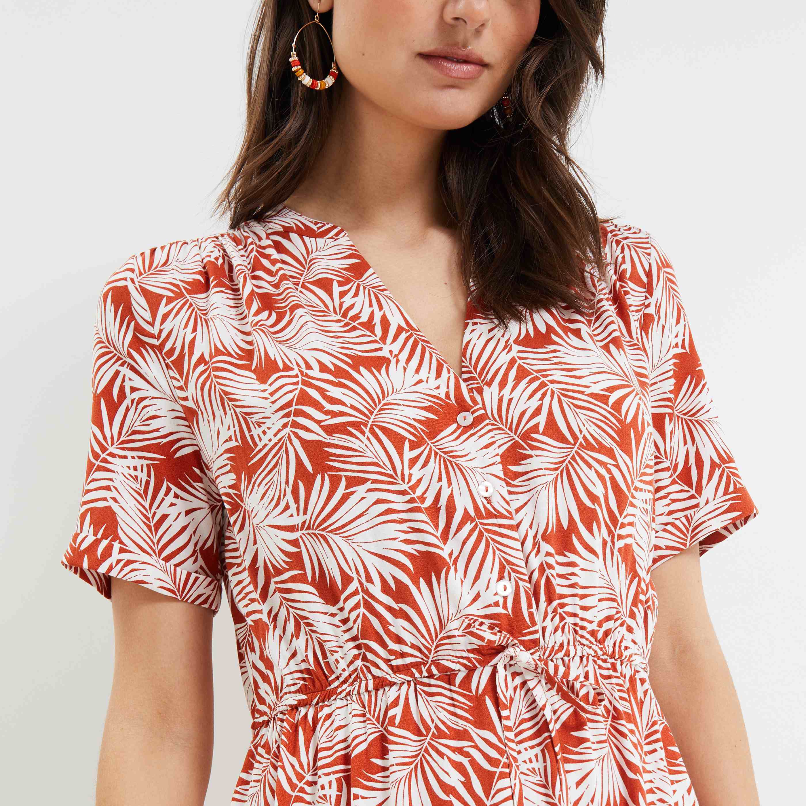 Robe longue femme - CAMEL