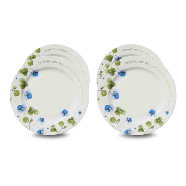 Marjolein Bastin Wildflowers bord plat - ø 18 cm - 4 stuks