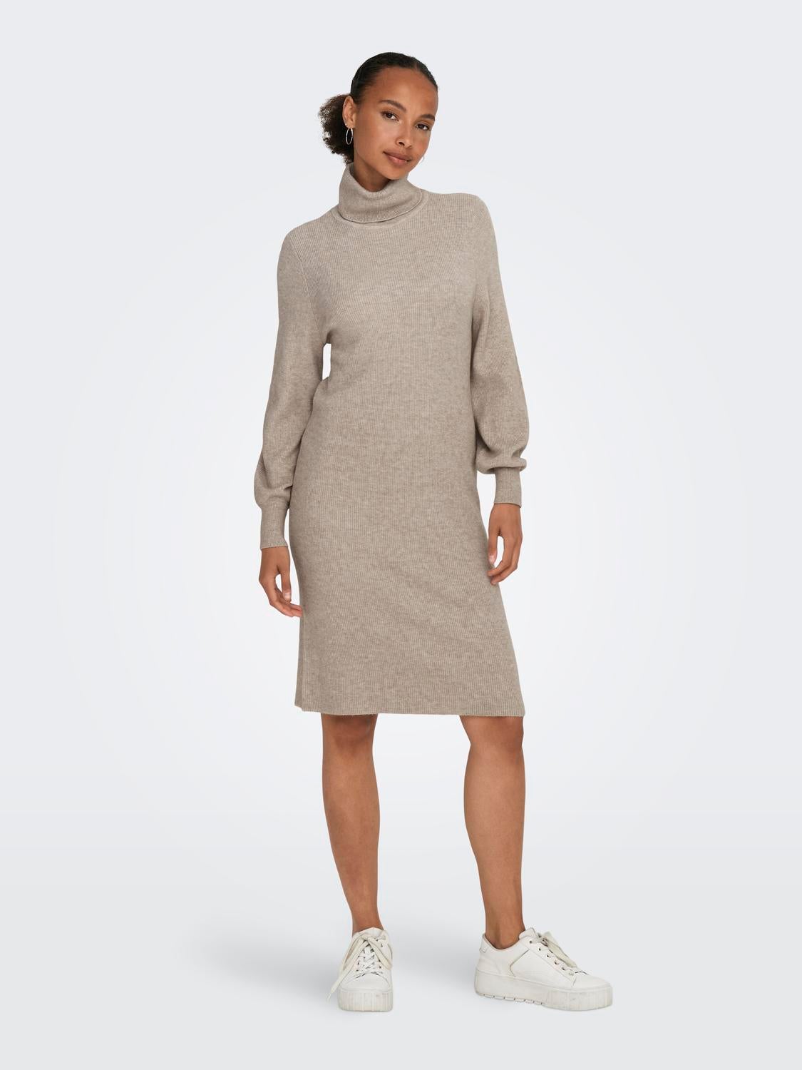 ONLSASHA Langes Kleid Mocha Meringue