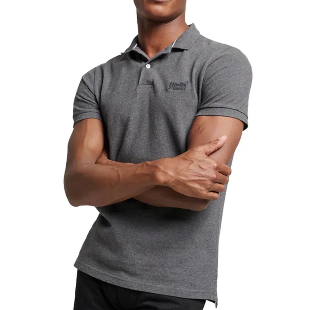 Superdry Polo Gris Moyen Homme Superdry Classic Piques