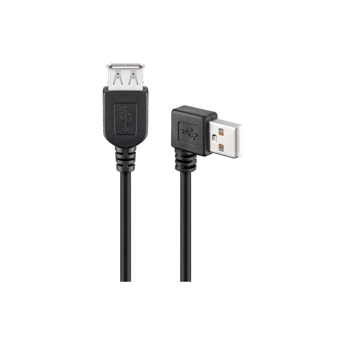 Goobay USB 2.0 høyhastighets skjøtekabel, 90 °,