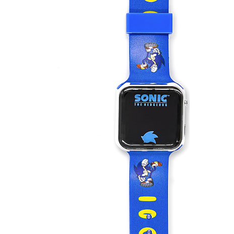 Sonic børne LED armbåndsur str. onesize - blå