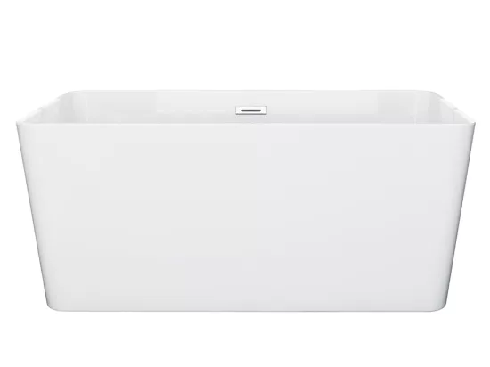 Baignoire îlot rectangulaire - 208 L - 150 x 75 x 55 cm - Blanche - Acrylique - SPICARA