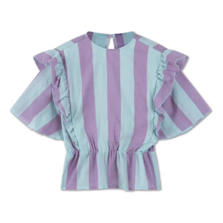 Repose AMS Blouse Volant | Bleu ciel