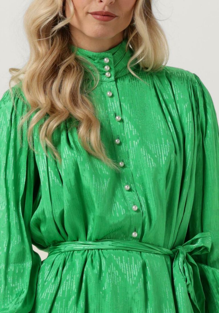 NOTRE-V groene notre-v mini jurk nv-danton pearl dress