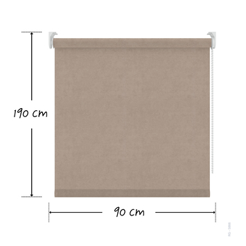 Decosol rolgordijn velvet verduisterend taupe (kleurnr. 5866) 90x190 cm (bxh)