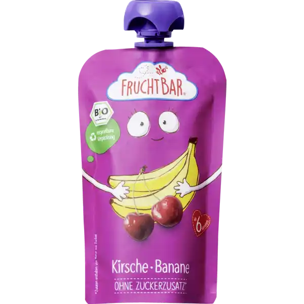 BIO Fruchtpüree Kirsche, Banane