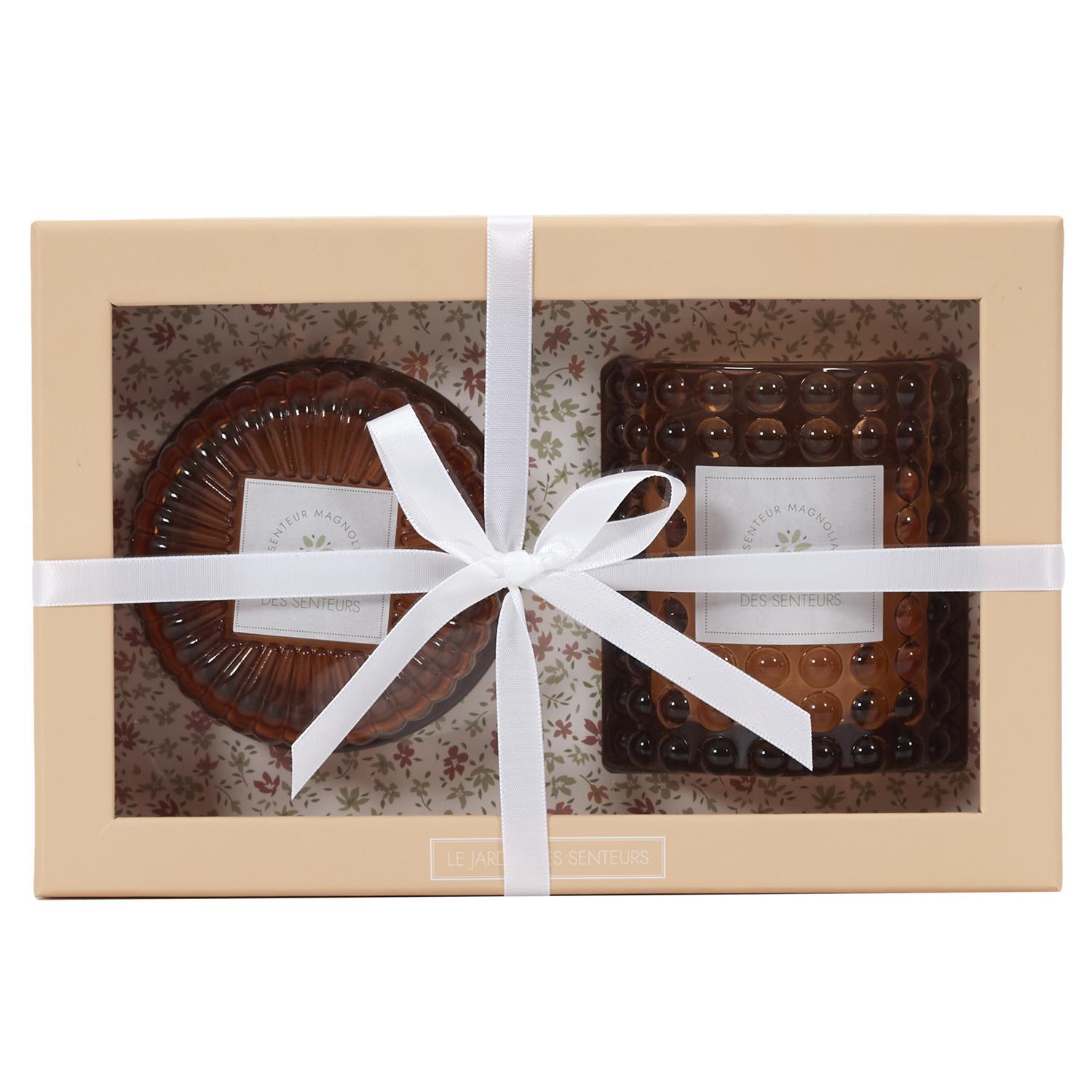 BOUGIE PARFUMEE X2 PIECES COFFRET JARDIN