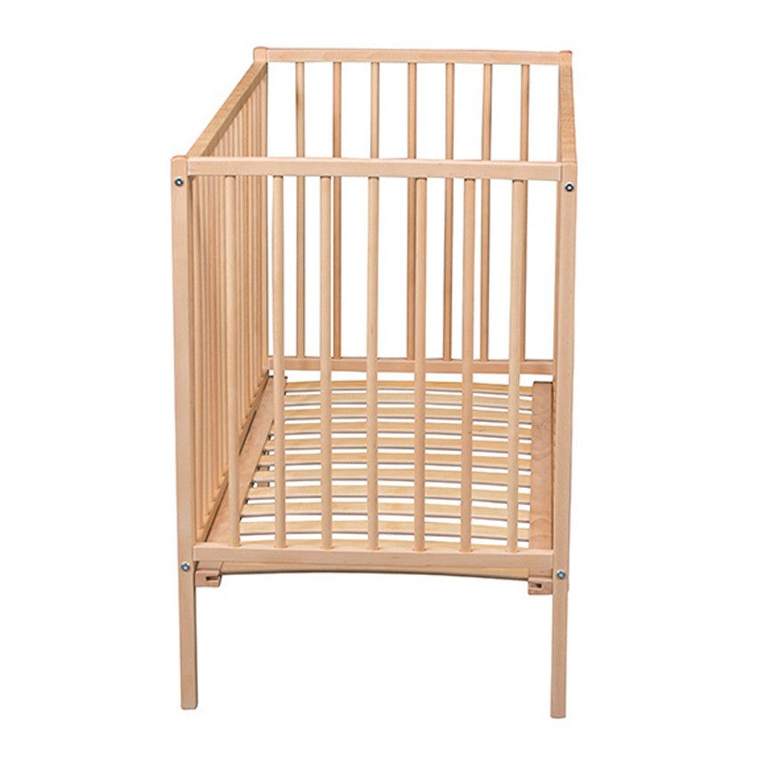 Lit à barreaux Pocket 2.0 60 x 120 cm - Naturel vernis - Ecru