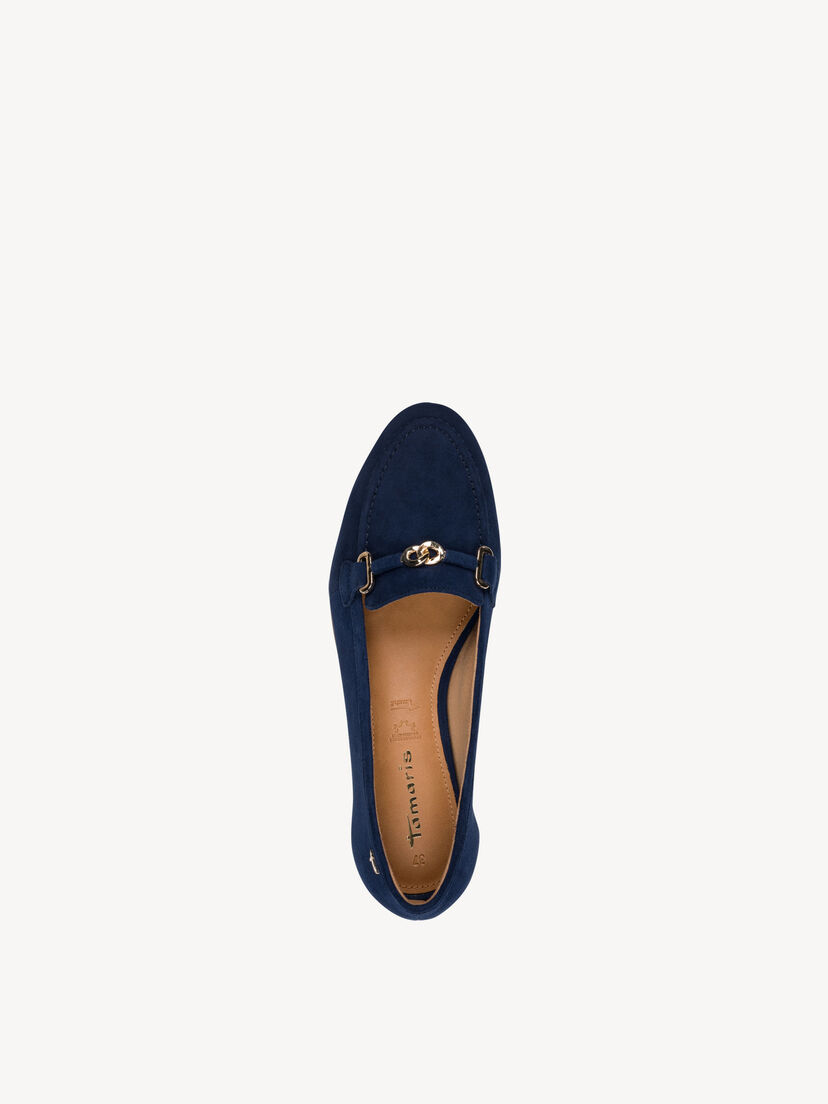 Leren Instappers - blauw