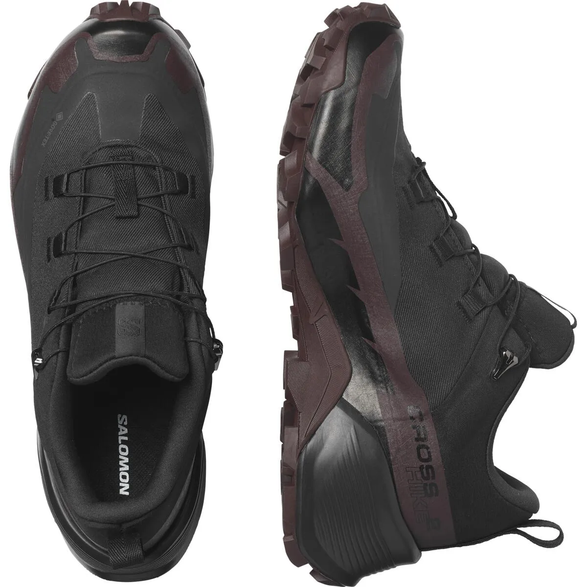 Salomon Women's Cross Hike Gore-Tex 2 Black/Chocolate Plum/Black