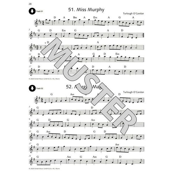 Schott Irish Folk Tunes For Flute 2
