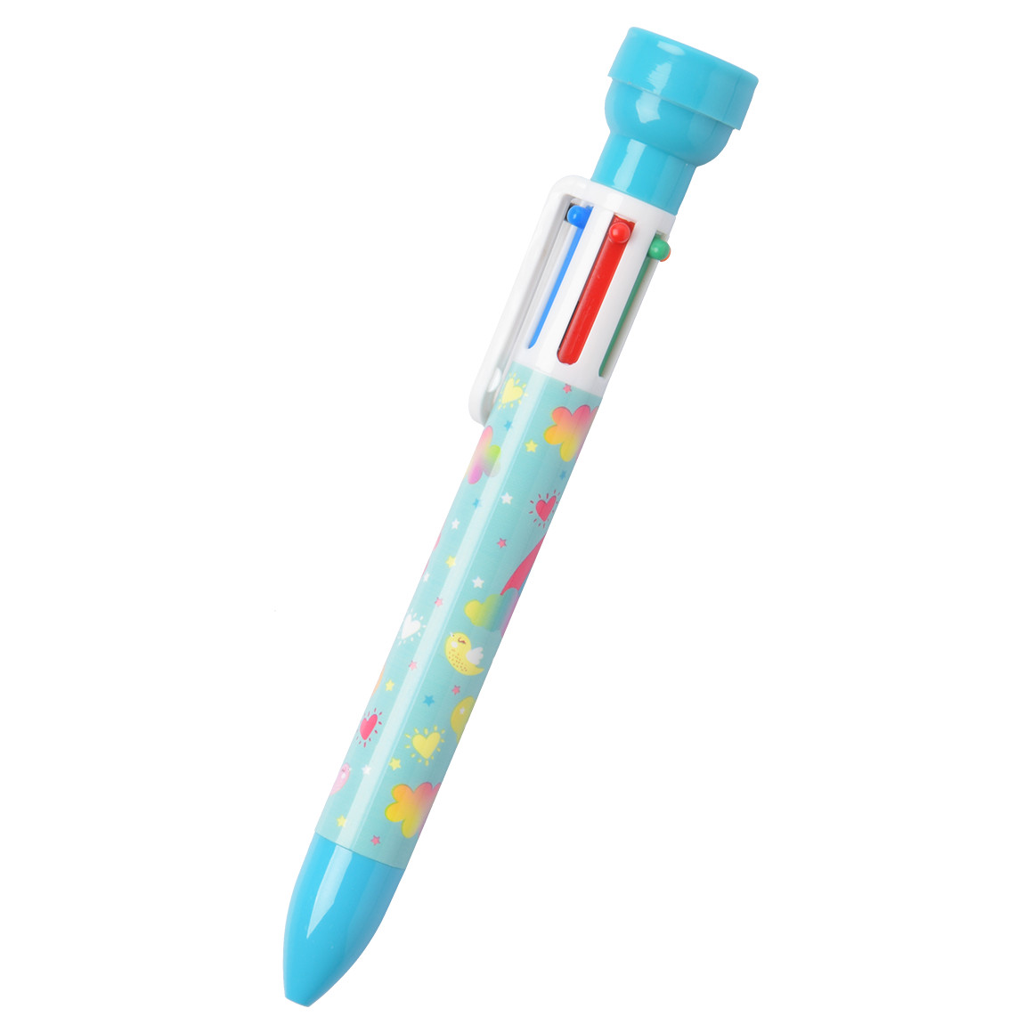 Topolino Mehrfarbkuli mit Stempel türkis