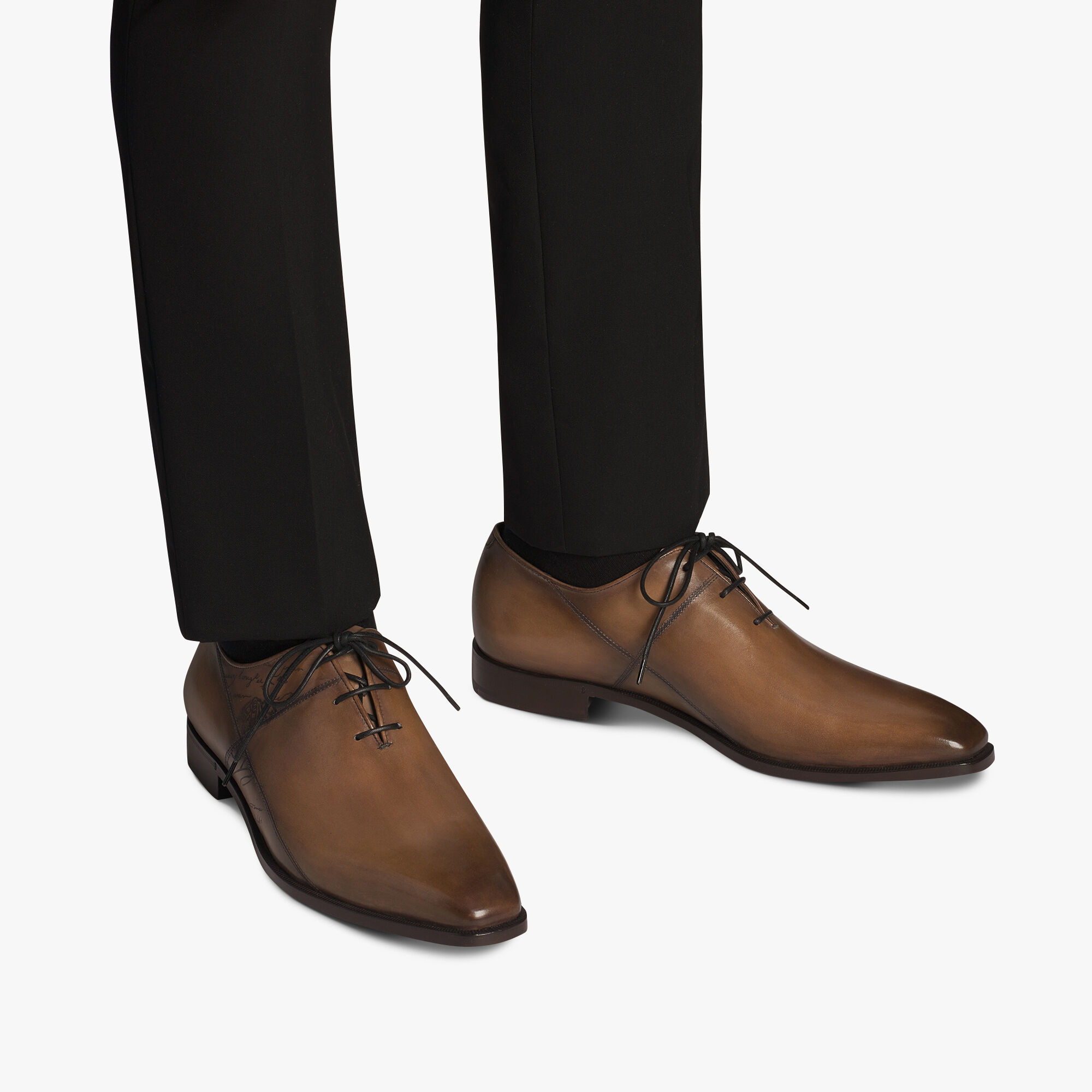 Richelieu Alessandro Demesure Patchwork En Cuir Scritto