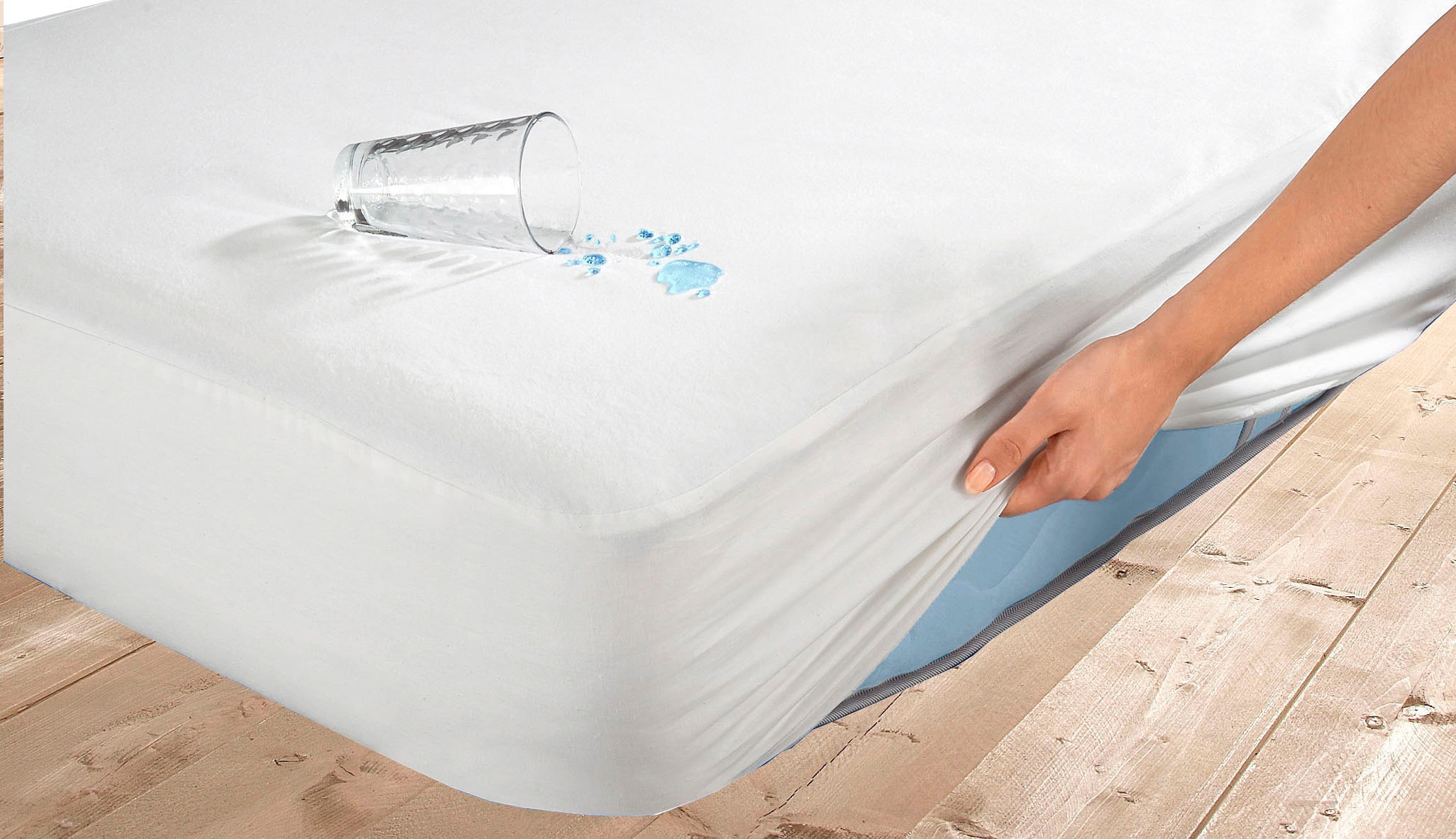 SETEX Matratzenauflage »Auflage in 90x200, 140x200 cm und weitere Grössen, atmungsaktiv« rückseitiger Nässesperre, Allergiker geeignet (Hausstauballergiker)