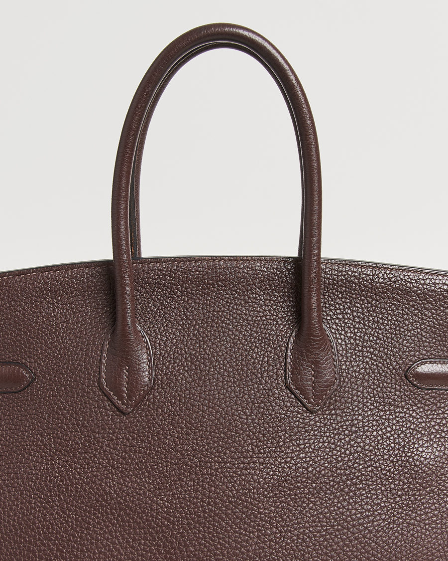 Hermès Pre-Owned Birkin 35 Taurillon Clémence Ebène