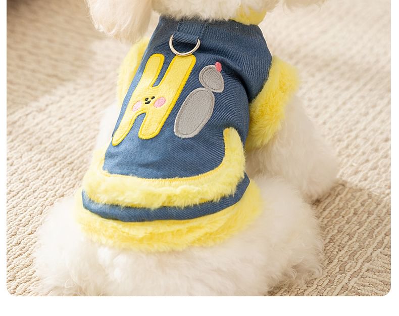 Cissilli - Fleece gevoerde top met lettersapplicatuur