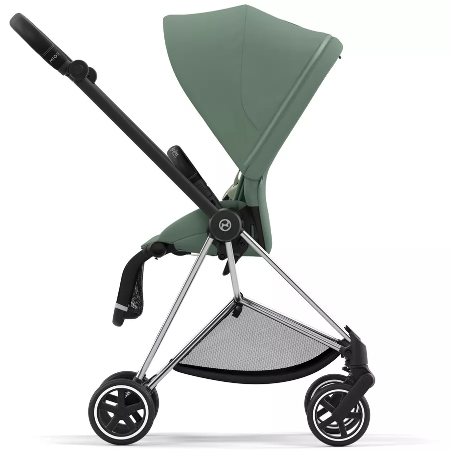 cybex PLATINUM Kombikinderwagen New Mios Chrome Black Leaf Green