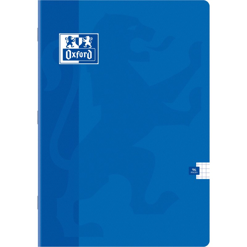 Cahier classique Oxford A4 assorti - 5 x 5 - 96 pages