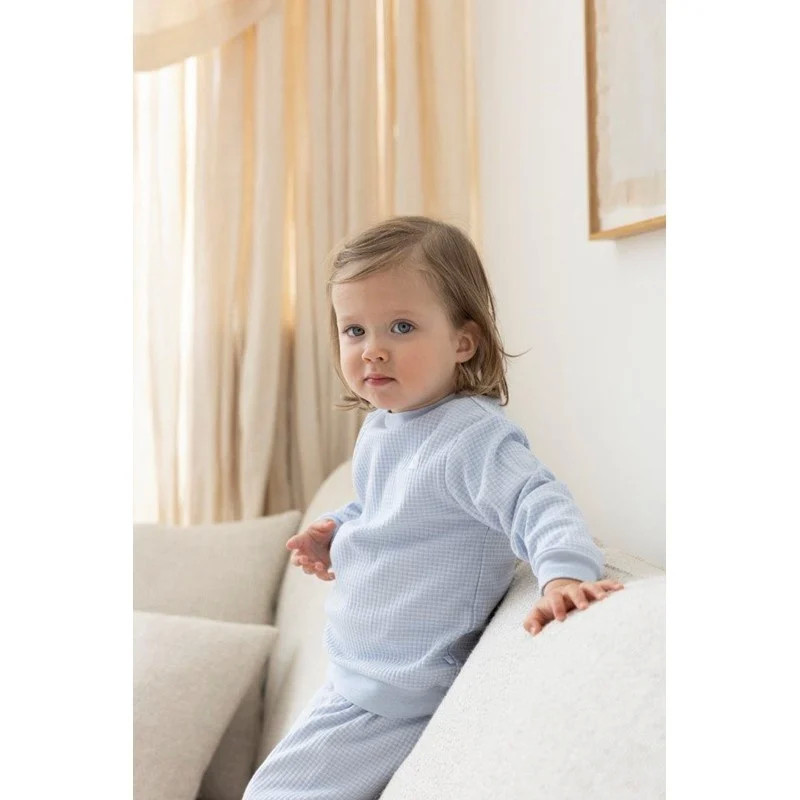 Feetje wafelpyjama babyblue