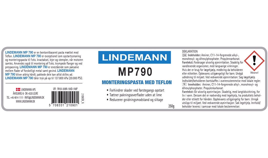 Lindemann MP 790 med Teflon 250g