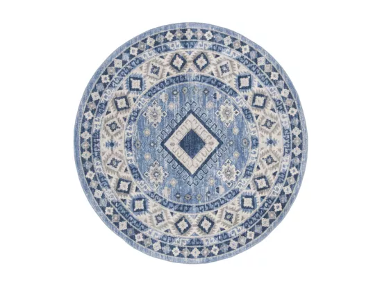 Tapis Blue & Creme 201 X 201 cm - Kathleen