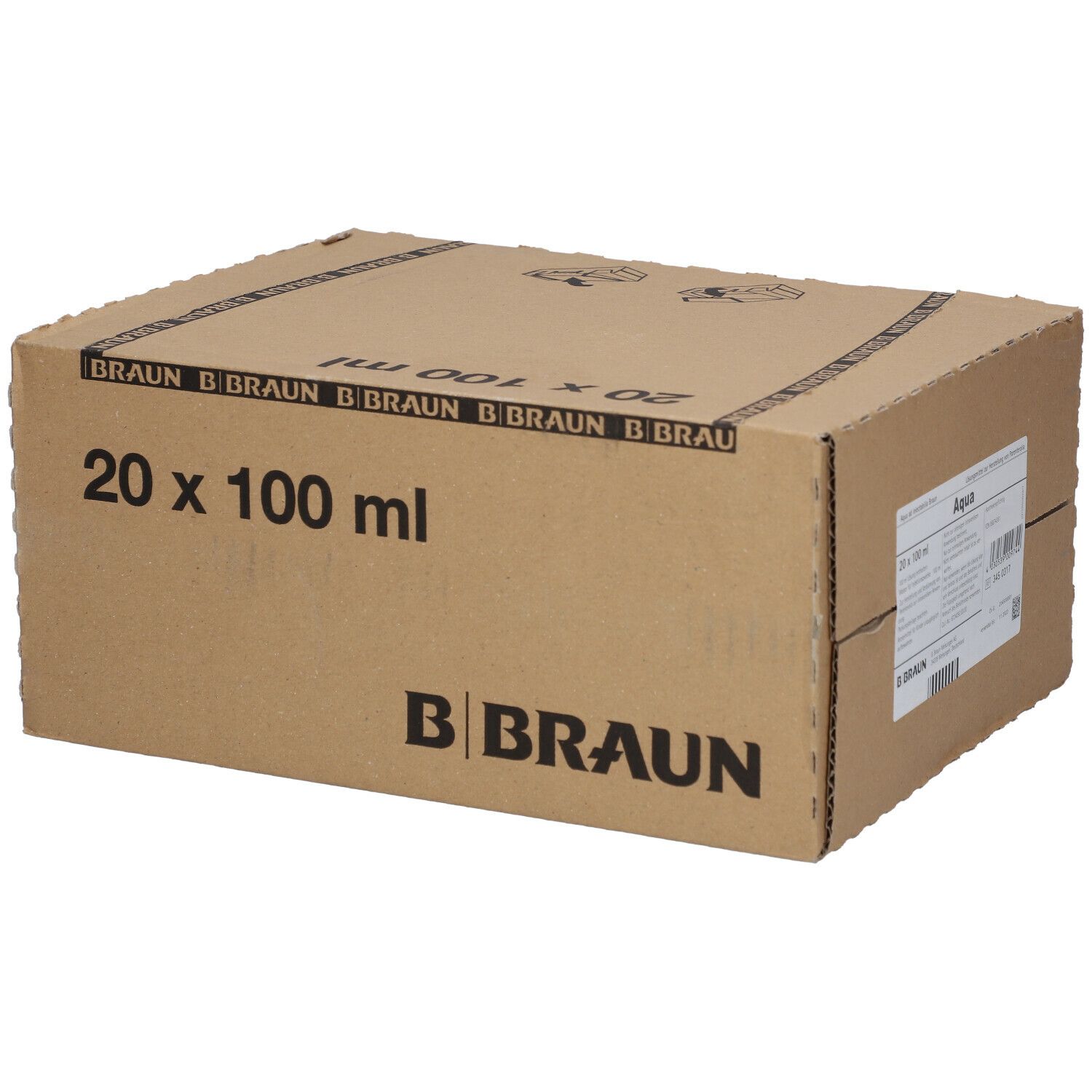 Aqua ad iniectabilia Braun Glasflasche