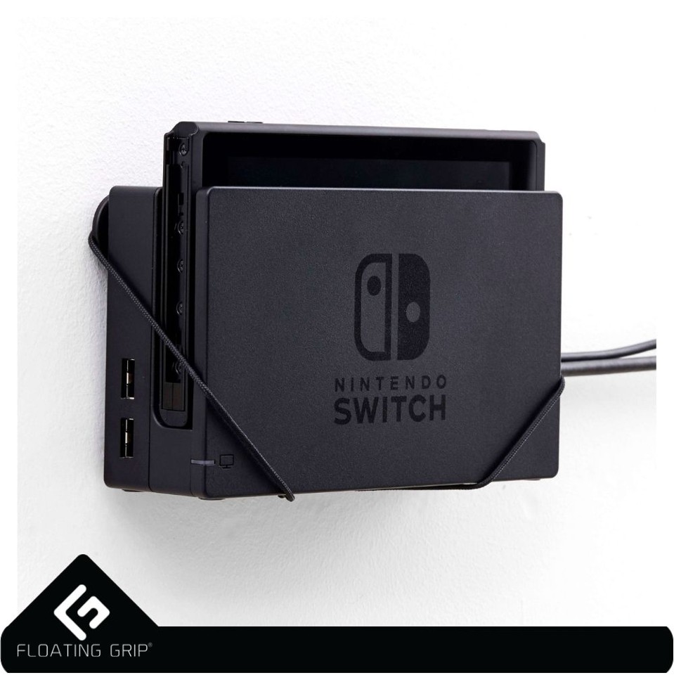 FLOATING GRIP® beslag til Nintendo Switch Dock, Sort