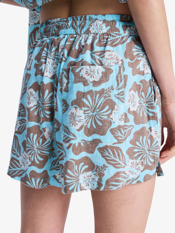 Lekeitio Break High Slub Short de plage Marron Femme