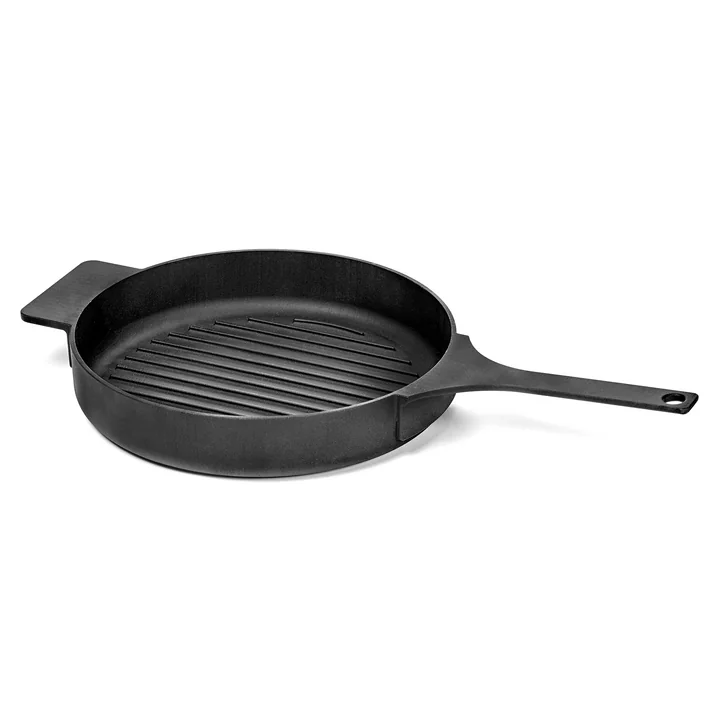 Serax - Surface Grillpfanne aus Gusseisen, Ø 26 cm, schwarz