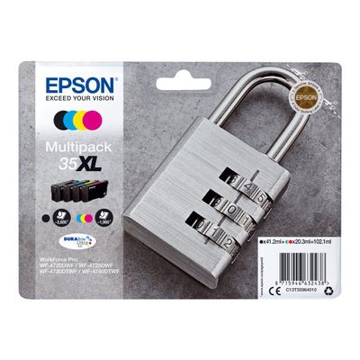 Epson 35XL Cadenas - Pack de 4 - noir, cyan, magenta, jaune - cartouche d'encre originale