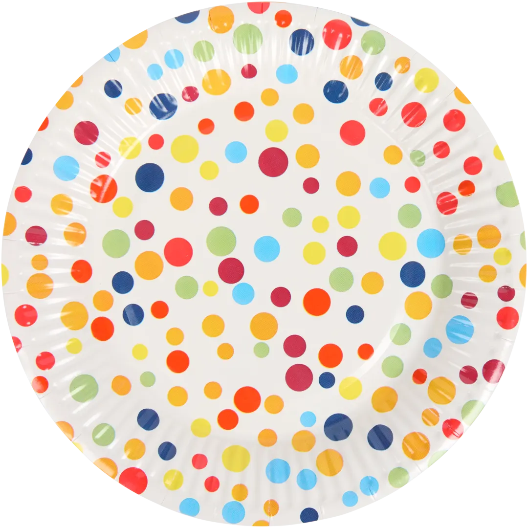 Feestbordjes Ø 18 cm | 8 stuks | diverse dessins