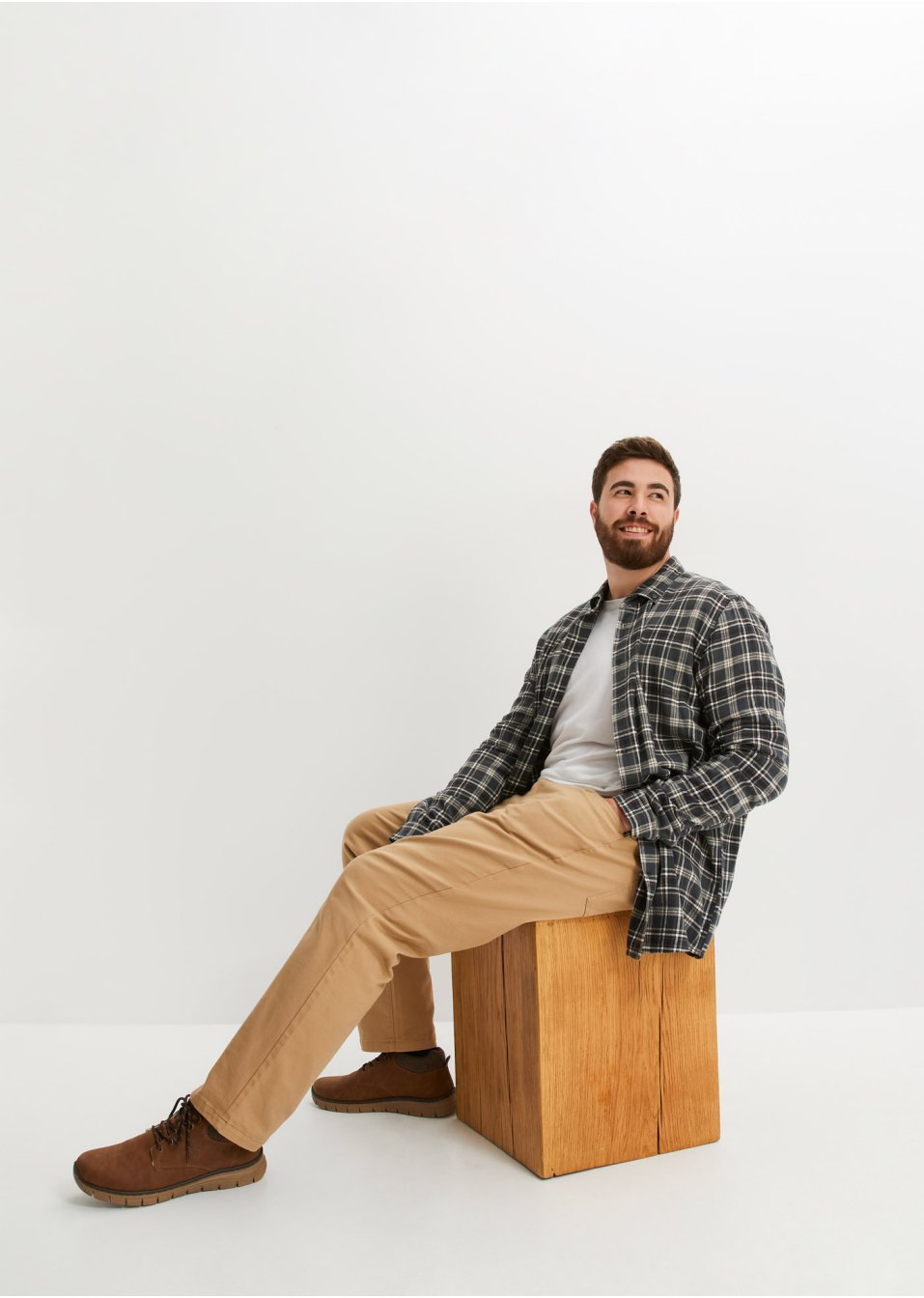 Chemise manches longues en flanelle, Slim Fit