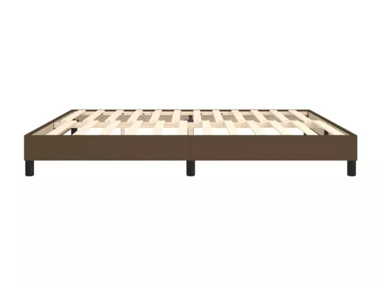 Sommier à lattes de lit Marron foncé 200x200 cm Tissu