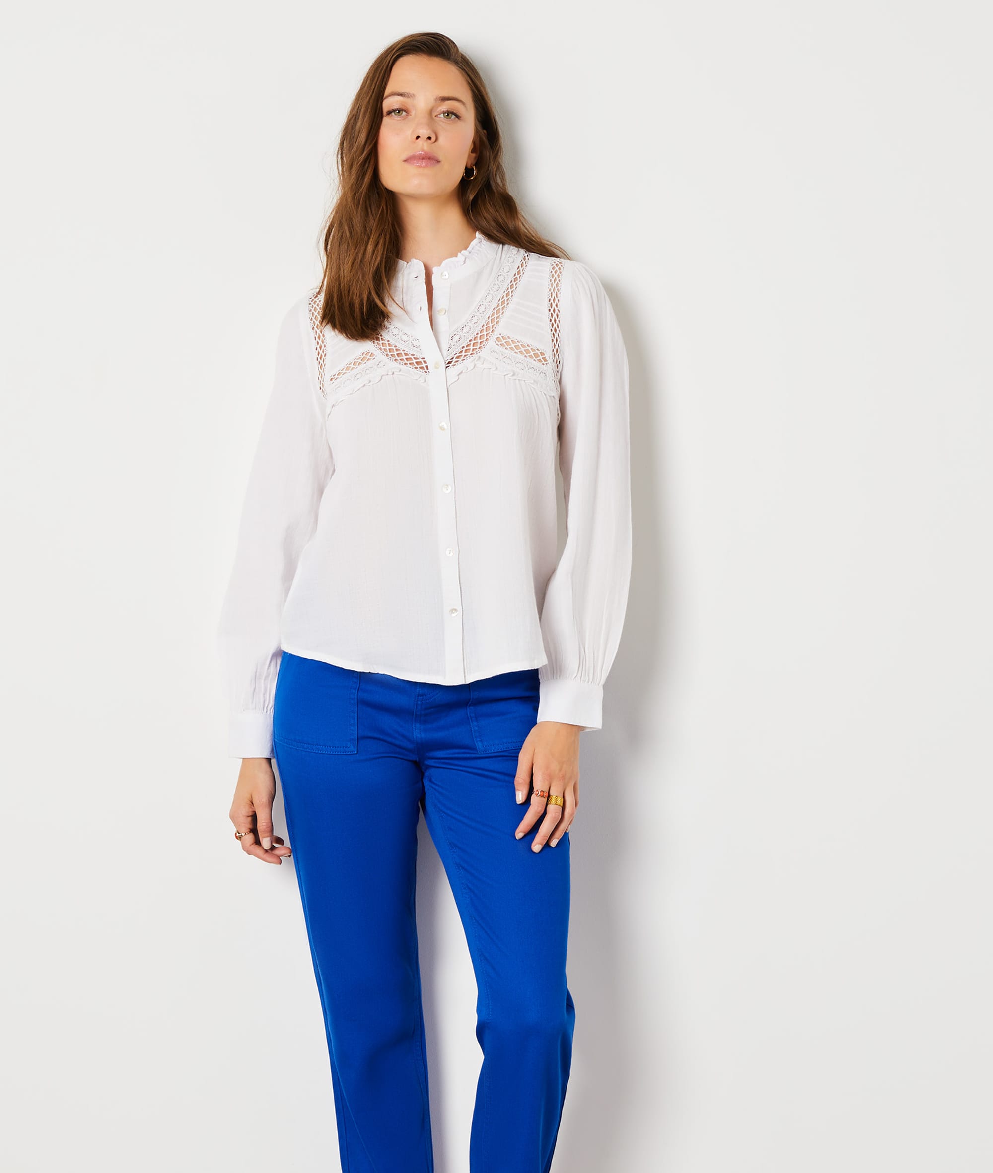 Chemise détails ajourés