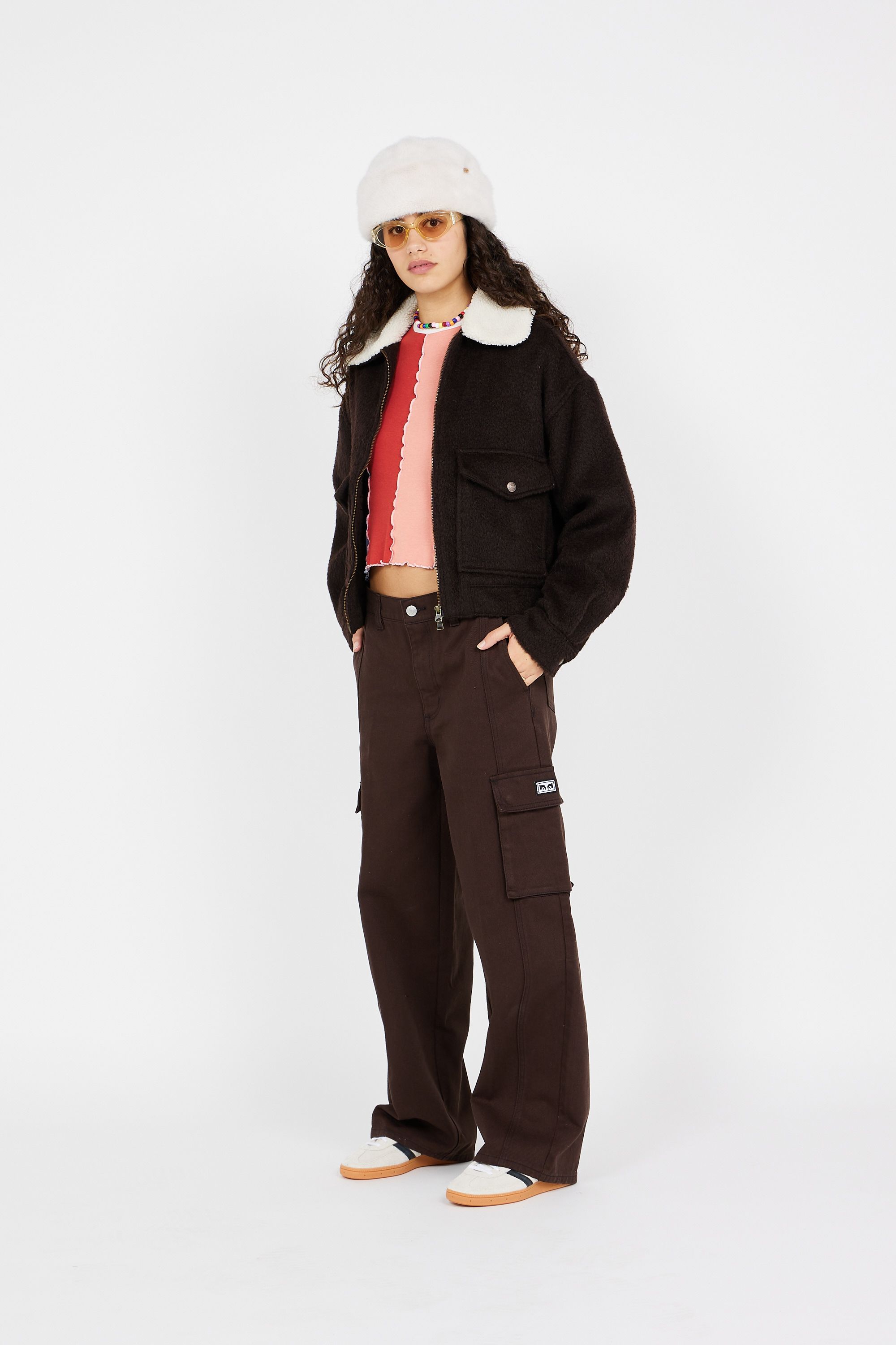 OBEY Jean SEARCH CARGO DENIM JVA JA Marron