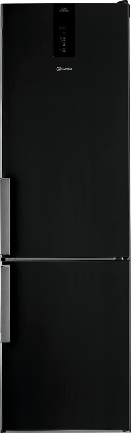 Bauknecht KGDNF 20C GDSX Kühl-Gefrier-Kombination/ C/201cm Höhe/158 kWh/Jahr/257L Kühlteil /98L Gefrierteil/leise 39dB /DualCool Total NoFrost/Fresh Zone+/Active Fresh Pro/Fresh Zone 0 Degree Schwarz