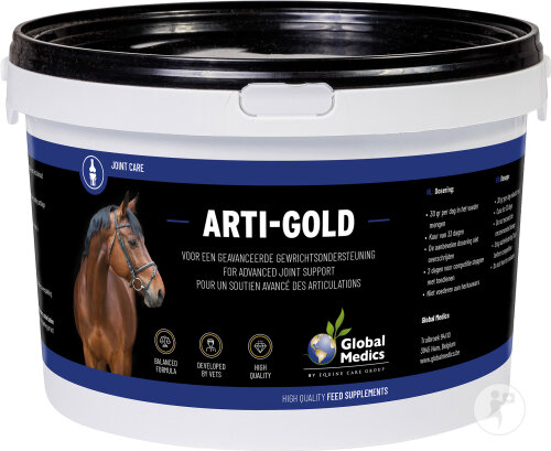 Global Medics Arti-Gold Complément Articulaire Pour Chevaux Poudre Seau 1kg