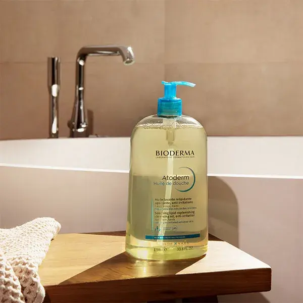 Óleo de Banho Bioderma Atoderm para Pele Atópica Muito Seca - Refil Ecológico 1L