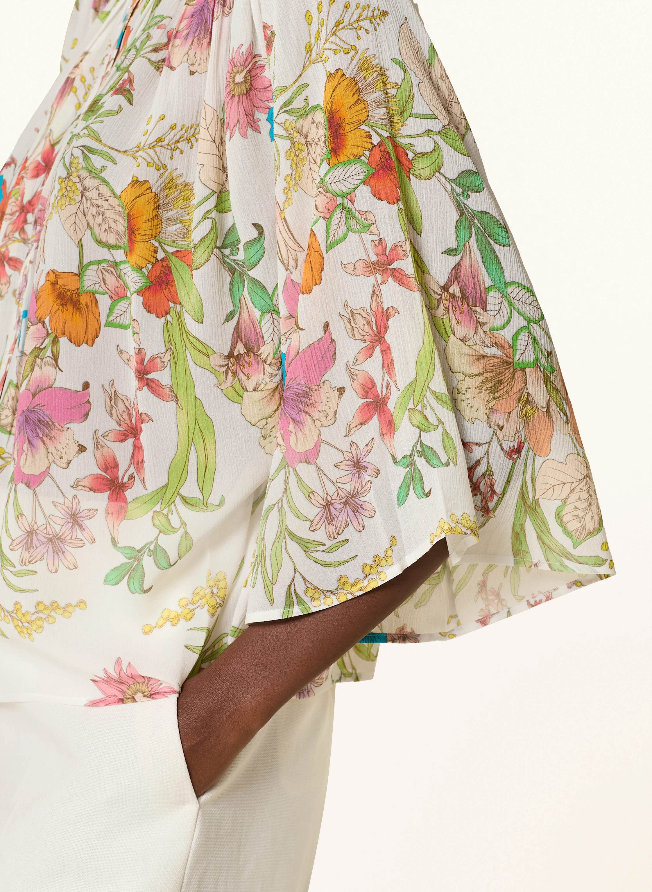HERZEN'S ANGELEGENHEIT Seidenbluse mit 3/4-Arm