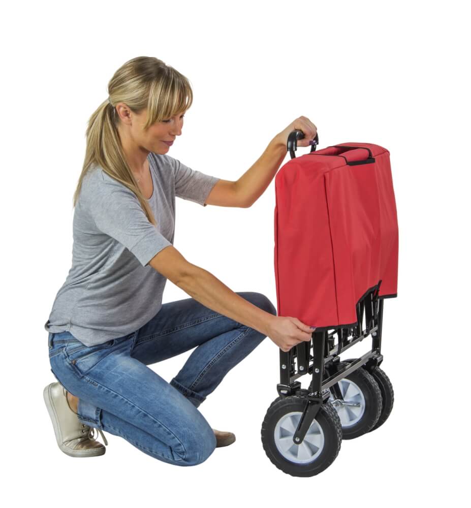 Outdoor active Bollerwagen aus Metall, faltbar