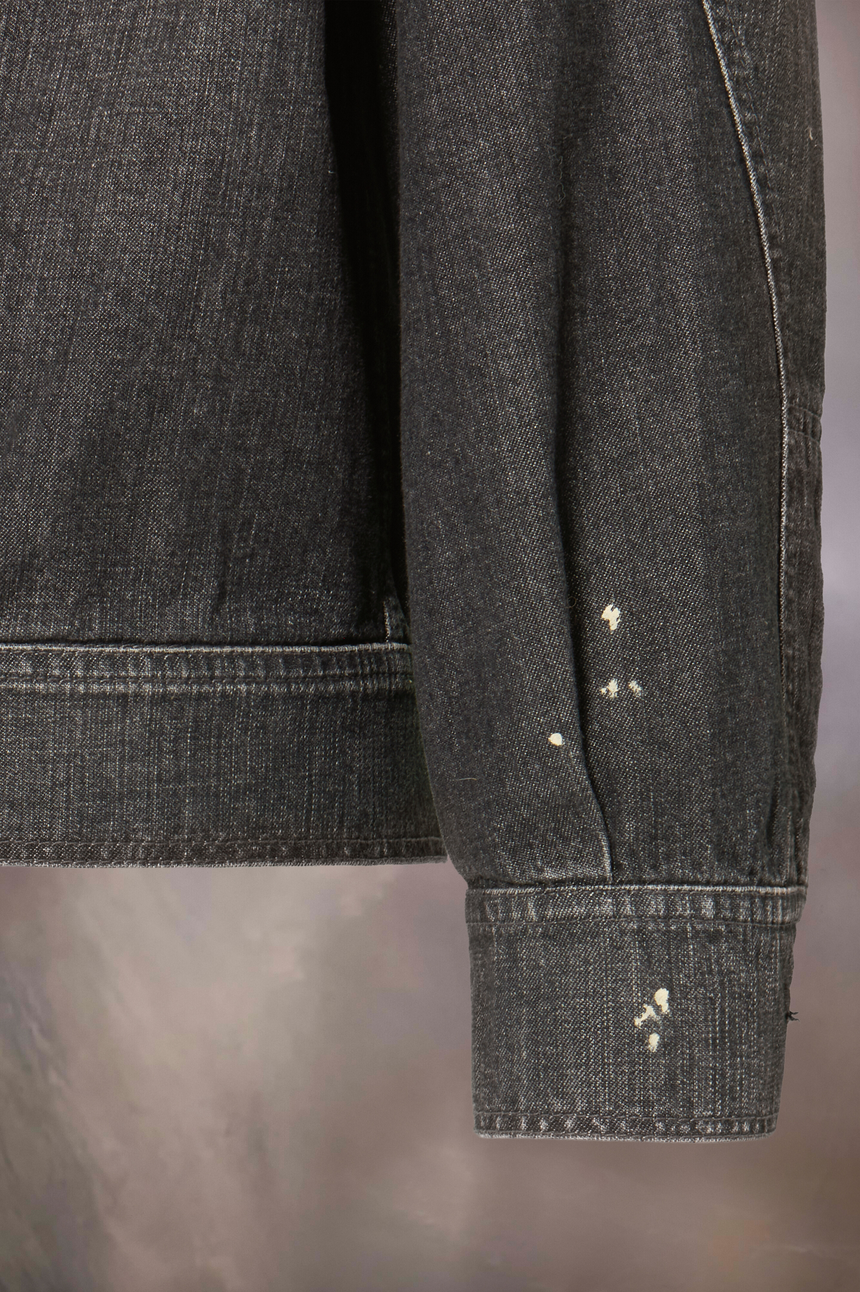 Veste en denim effet usé