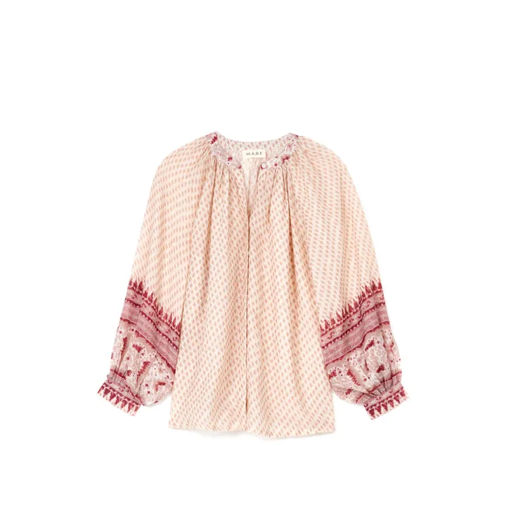 M.A.B.E. Blouse Imprimée Ode | Rose poudré