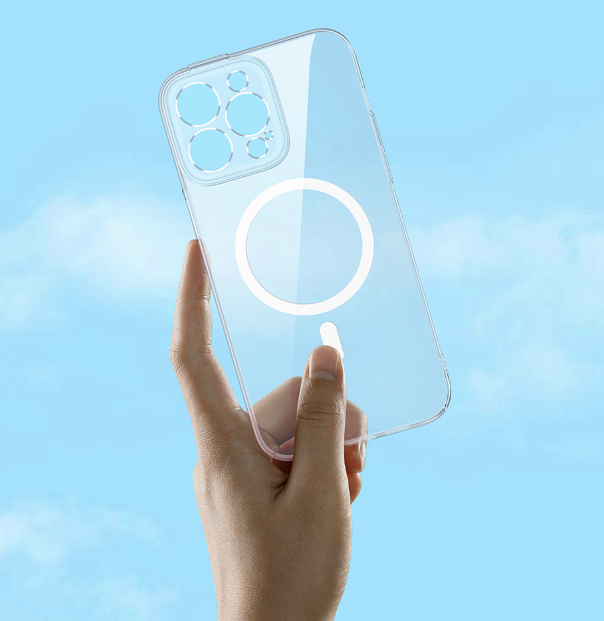 iPhone 14 Pro MagSafe Crystal Hardcase Hülle mit Kameraschutz   Display Panzerglas - Transparent