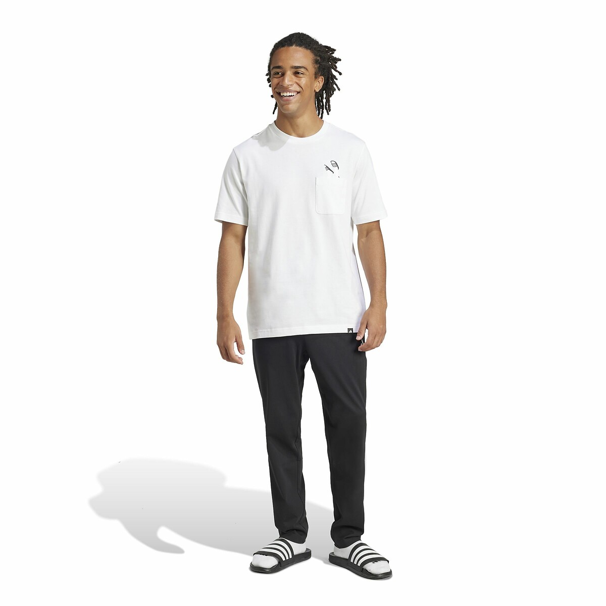ADIDAS SPORTSWEAR<br>T-shirt grafisch motief Lounge Slides