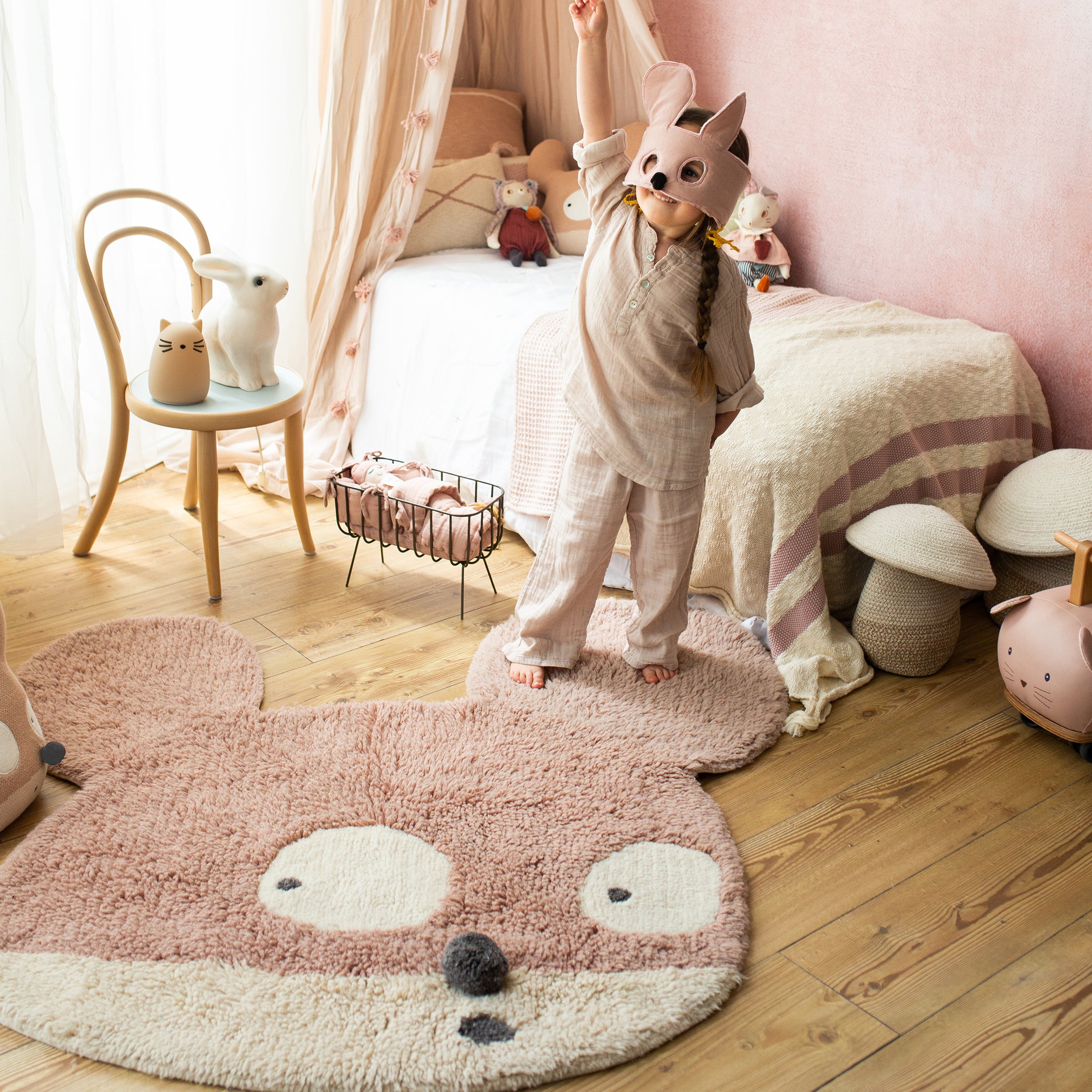 Lorena Canals Edgar Plans Vloerkleed 100 x 120 cm - Mighty Mouse