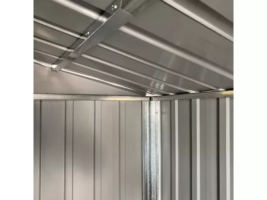 Abri de jardin anthracite 191x470x198 acier galvanisé