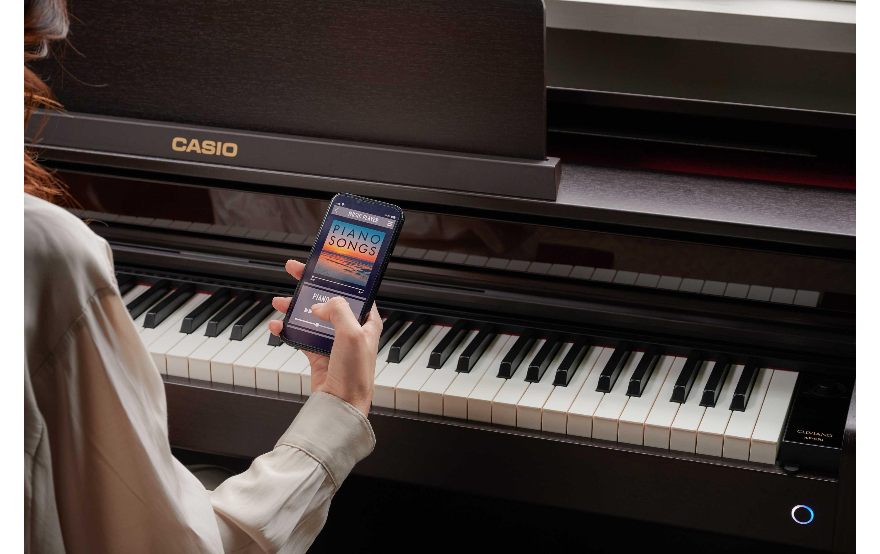 E-Piano CELVIANO AP-550 Braun<br>E-Piano mit Hammer Action Keyboard