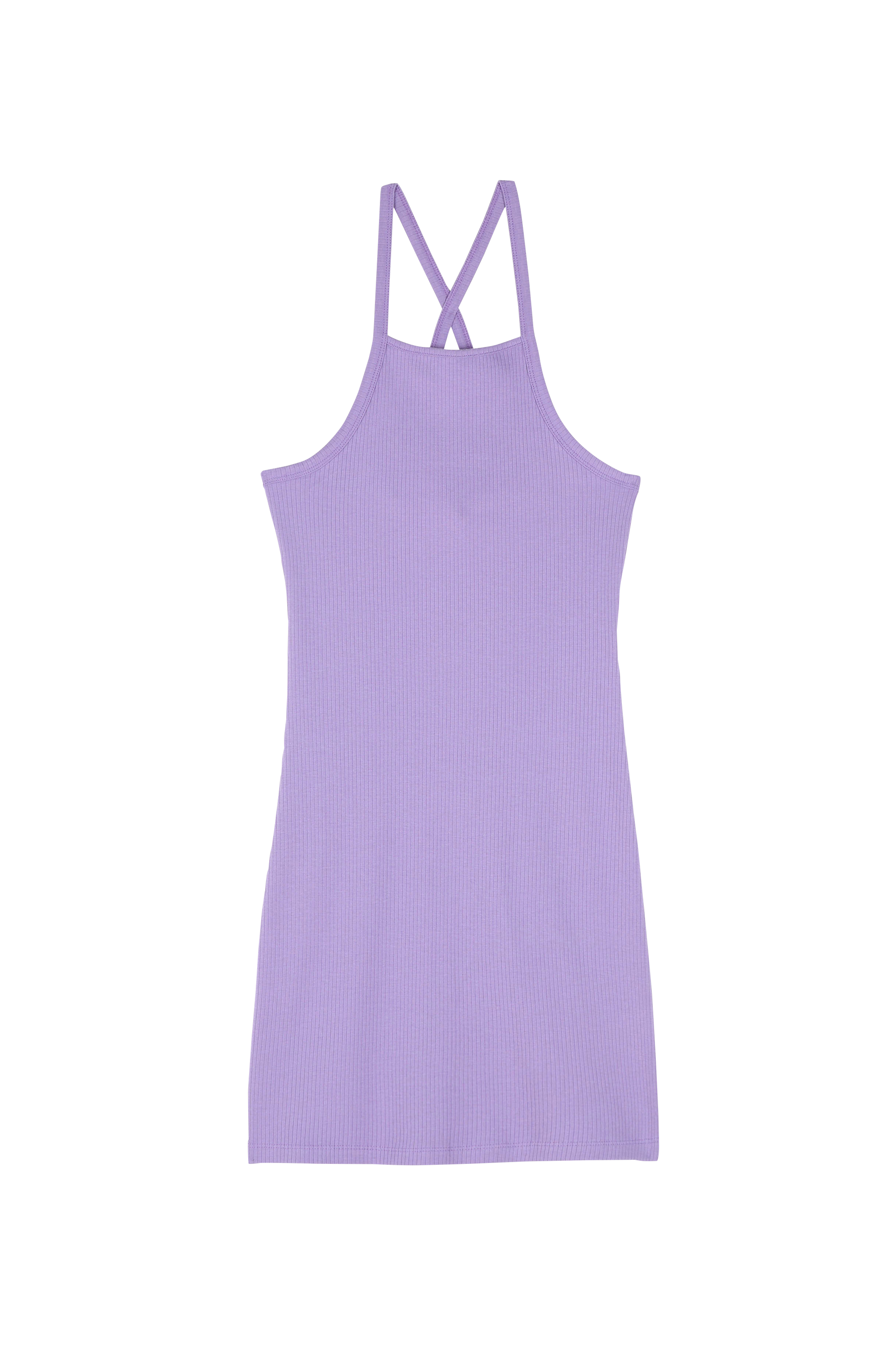 NOISY MAY Robe courte côtelée à bretelles Violet